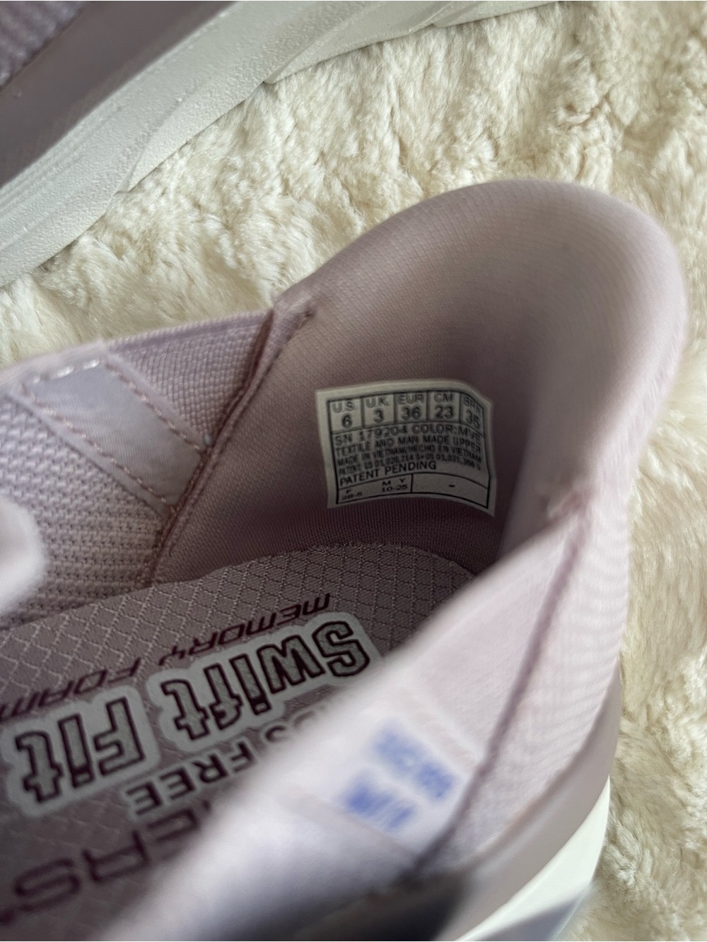 Skechers Womens Hands Free Swift Fit D'LUX WALKER-MANY PLANS Mauve Size 6 M - Picture 12 of 14
